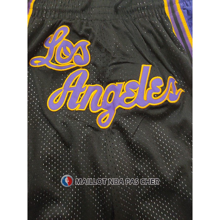 Short Los Angeles Lakers Mitchell & Ness Just Don Noir